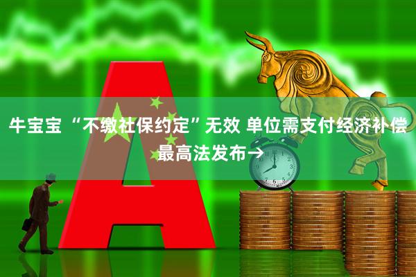 牛宝宝 “不缴社保约定”无效 单位需支付经济补偿 最高法发布→
